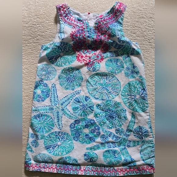 Lilly Pulitzer X Target Kids Shift Blue Dress Size 5t - Picture 1 of 8